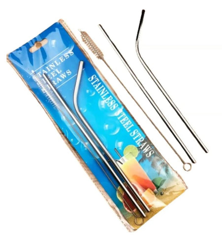 Image of Sorbetes de Acero Inoxidable con Cañita de limpieza