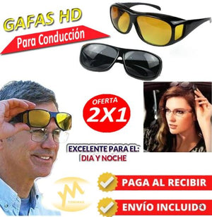 Lentes de Conducción Visión HD 2 en 1