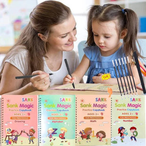 Set Cuadernos Mágicos (4 Cuadernos + 10 Lapiceros Mágicos)