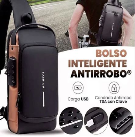 Image of Morral Antirrobo Impermeable con USB y Clave