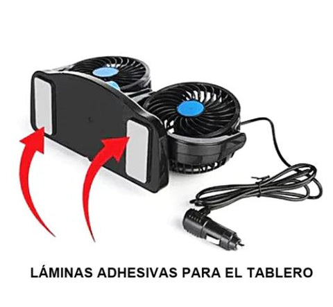 Image of Ventilador Doble para Carro