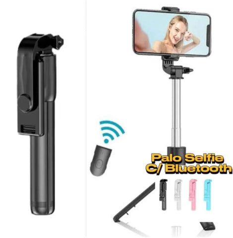 Image of Palo Selfie Tripode Con Bluetooh y Luz Led