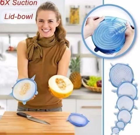 Image of 6 Tapas de Silicona Multiuso